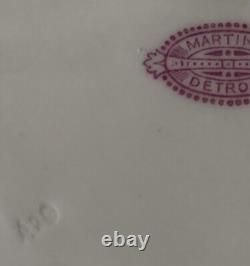 Antique Cauldron Porcelain Cobalt Blue Hand Painted Lavish Gold Dinner Plate Set