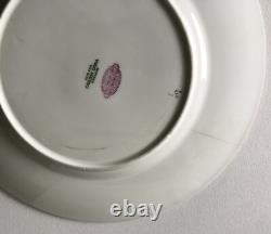 Antique Cauldron Porcelain Cobalt Blue Hand Painted Lavish Gold Dinner Plate Set