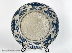 Antique Dedham Pottery Blue & White Iris Dinner Plate (8.5)