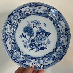 Antique Early 19th century Mason's Ironstone Blue White Chinoiserie Dinner Plate