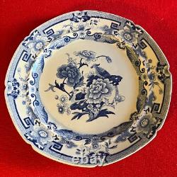 Antique Early 19th century Mason's Ironstone Blue White Chinoiserie Dinner Plate