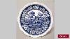 Antique English Victorian Blue And White Porcelain Plates
