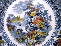 Antique Josiah Wedgwood Cairo A4682 Polychrome Transferware Dinner Plate
