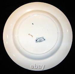 Antique Josiah Wedgwood Cairo A4682 Polychrome Transferware Dinner Plate