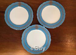 Antique Jullien Fils Ainé Paris Porcelain Dinner/Luncheon Plates Set of 11