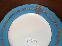 Antique Jullien Fils Ainé Paris Porcelain Dinner/Luncheon Plates Set of 11