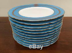 Antique Jullien Fils Ainé Paris Porcelain Dinner/Luncheon Plates Set of 11