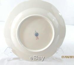 Antique KPM Royal Porcelain Berlin Blue Gold 1849-1870 (6) Dinner Plates