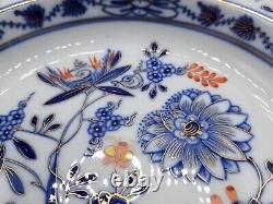 Antique Meissen Porcelain Rich Blue Onion Red & Gold Crossed Swords Dinner Plate
