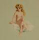 Antique Minton Bathing Beauty Plate Hand Painted Nude Gilman Collamore