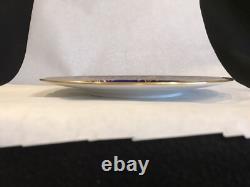 Antique Minton porcelain dinner plate raised cobalt blue gold rim pattern H3254