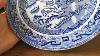 Antique Pearlware China Blue Willow Dinner Plate