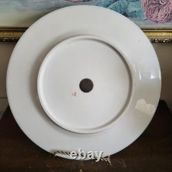 Antique Pirkenhammer Bohemia Czech Set Of 6 Dinner Plate Cobalt Blue Gold