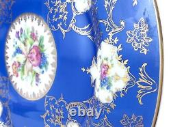 Antique Royal Bayreuth Bavaria Germany Transferware Floral Dinner Plate H694