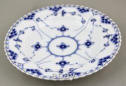 Antique Royal Copenhagen Blue Fluted Full Lace 9½ Dinner Soup Plate 1082