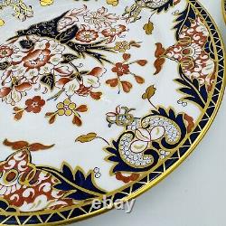 Antique Royal Crown Derby King's Of Old Japan 383 Pattern Dinner Plate Porcelain