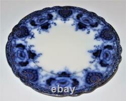 Antique Royal Staffordshire Crown Backstamp, Flow Blue, Dinner Plate, 10 1/4