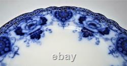 Antique Royal Staffordshire Crown Backstamp, Flow Blue, Dinner Plate, 10 1/4