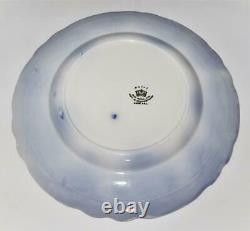 Antique Royal Staffordshire Crown Backstamp, Flow Blue, Dinner Plate, 10 1/4