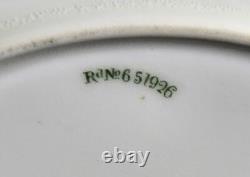 Antique Royal Worcester Powder Blue Gold Encrusted Art Deco Dinner Plate C1305