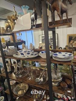 Antique Set Of Flow Blue W. H. Grindley Gironde Dinner Ware