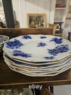 Antique Set Of Flow Blue W. H. Grindley Gironde Dinner Ware