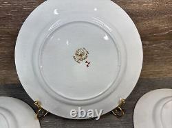 Antique Willow Imari Pattern 9.75 Dinner Plate British Anchor Pottery England4