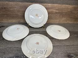 Antique Willow Imari Pattern 9.75 Dinner Plate British Anchor Pottery England4