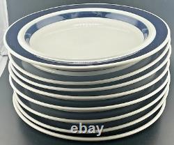 Arabia Finland Anemone Blue Dinner Plate Set Of 8