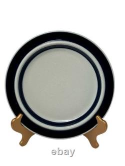 Arabia Finland Dinner Plates 10 1/8 Blue Anemone Lot Set Of 6 Vintage Denmark