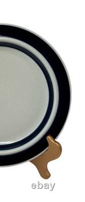 Arabia Finland Dinner Plates 10 1/8 Blue Anemone Lot Set Of 6 Vintage Denmark