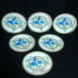 Authentic Hermes Toucans Porcelain Six Plates'21.7cm