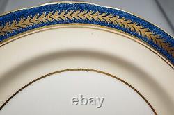 Aynsley 1846 Powder Blue Dinner Plates Set of 6 10 5/8 Dia FREE USA SHIPPING