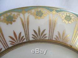 Beautiful Vintage Lenox Blue/green Gold Floral P483-247 Dinner Plate Set Of 12