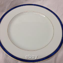 Bernardaud France Univers Azur Universe Azure Dinner Plate 10 3/8 Blue Band