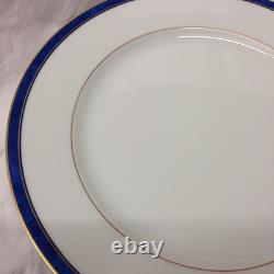 Bernardaud France Univers Azur Universe Azure Dinner Plate 10 3/8 Blue Band