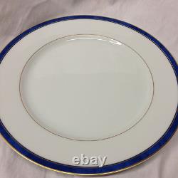 Bernardaud France Univers Azur Universe Azure Dinner Plate 10 3/8 Blue Band