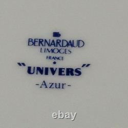 Bernardaud France Univers Azur Universe Azure Dinner Plate 10 3/8 Blue Band