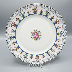 Bernardaud Limoges Chateaubriand Blue Dinner Plates Set of 4-10 1/4 FREE SHIP
