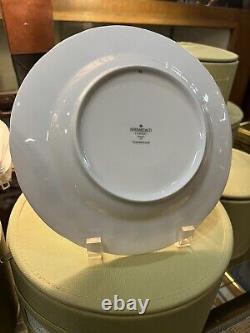 Bernardaud Limoges Chateaubriand Blue Soup Bowls 8 3/4 Set of 12