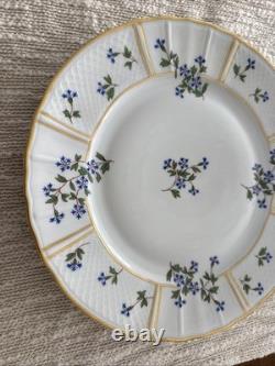 Bernardaud Limoges France Bleuets Blue Floral Dinner Plate 10 3/8