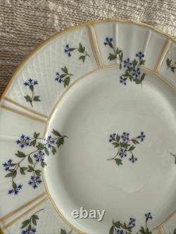 Bernardaud Limoges France Bleuets Blue Floral Dinner Plate 10 3/8