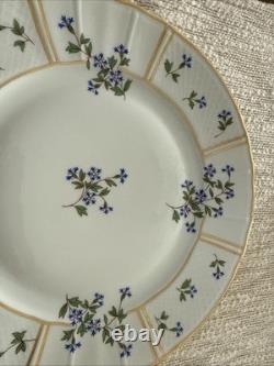 Bernardaud Limoges France Bleuets Blue Floral Dinner Plate 10 3/8