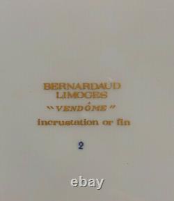Bernardaud Vendome Cobalt Blue Dinner Plate 10 1/4 Inches