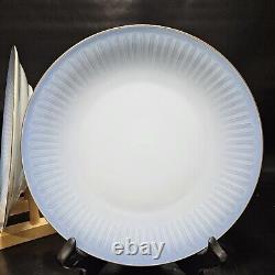 Bing & Grondahl Ballerina 325 Gold Rim Blue Dinner Plates 9 5/8 Danish Set Of 4