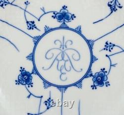 Bing & Grondahl. Four Blue Fluted dinner plates in hotel/restaurant porcelain