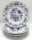 Blue Danube Blue Onion Dinner Plates Set of 6 Japan