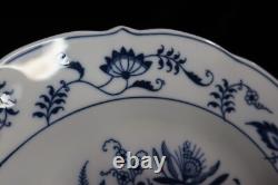 Blue Danube Blue Onion Scalloped Rim 9 Dinner Plates 10 3/8 Banner Mark