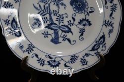Blue Danube Blue Onion Scalloped Rim 9 Dinner Plates 10 3/8 Banner Mark