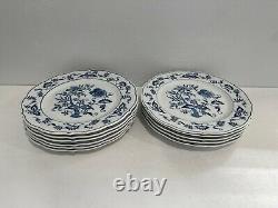 Blue Danube Porcelain Blue Onion Set of 11 Dinner Plates